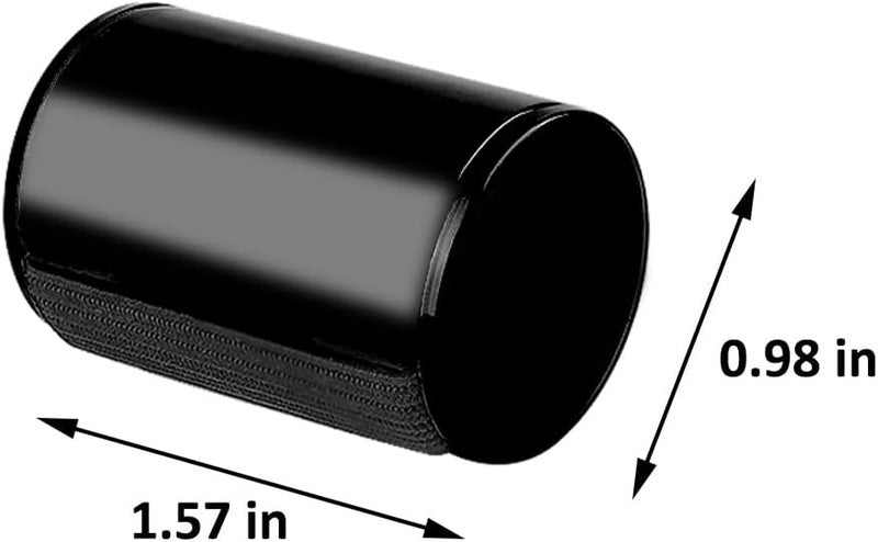 Rigych 4 PCS Foot Tambourine Shaker & Rhythm Finger Shaker with Elastic Strap, Percussion Instrument Set for Ukulele Guitar Drum Mandolin Banjo Playing (Black) - Image 5